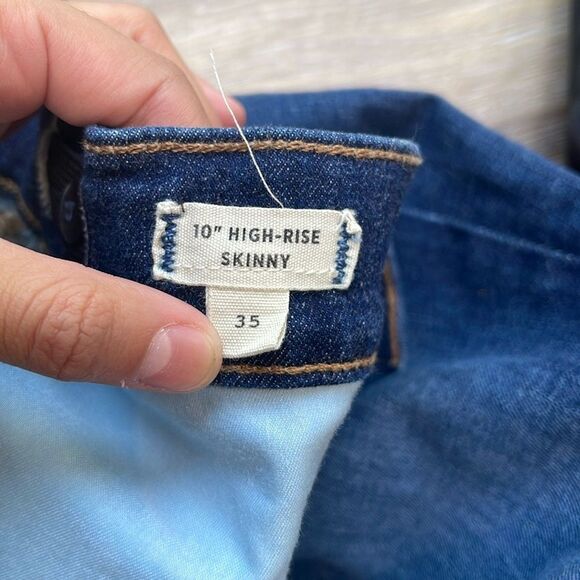 Madewell 10" High Rise Skinny Jeans Sz 35 - Picture 7 of 14
